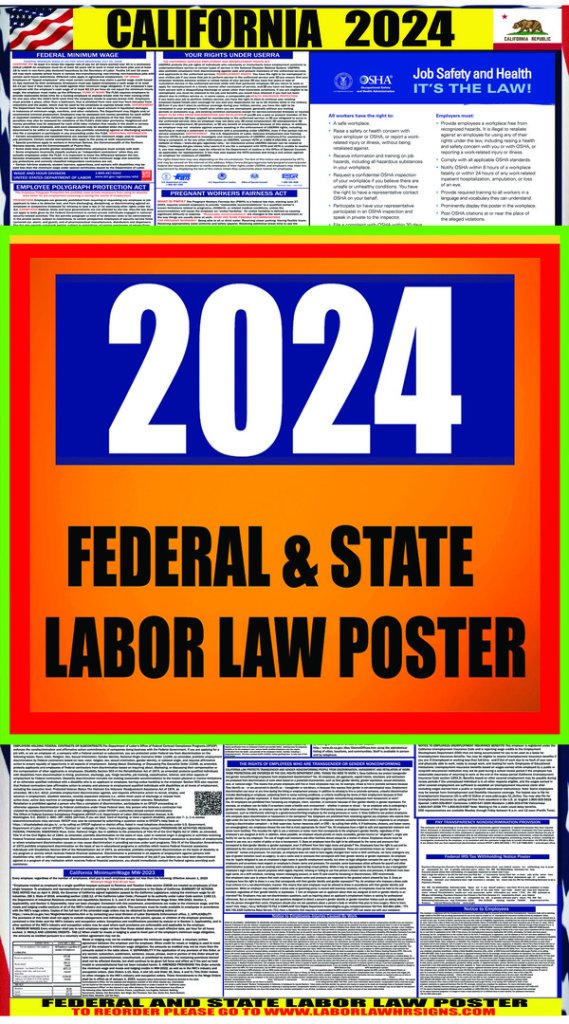 2024 California Labor Law Posters ⭐ State, Federal, OSHA
