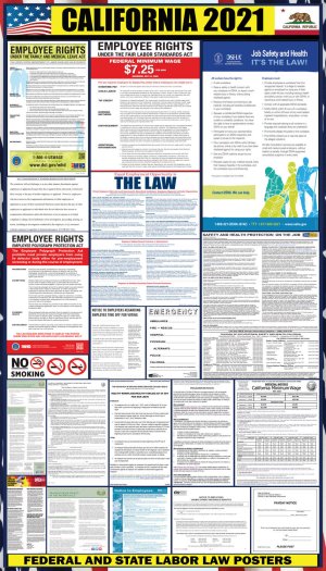 2021 California Labor Law Posters ⭐ | State, Federal, OSHA ...