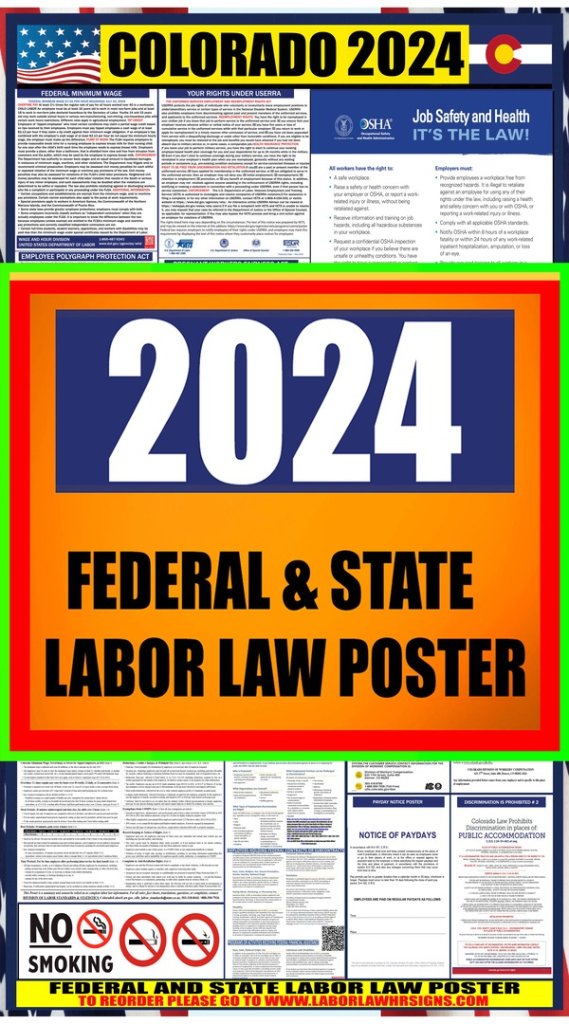 2024 Colorado Labor Law Posters ⭐ State, Federal, OSHA LABORLAWHRSIGNS
