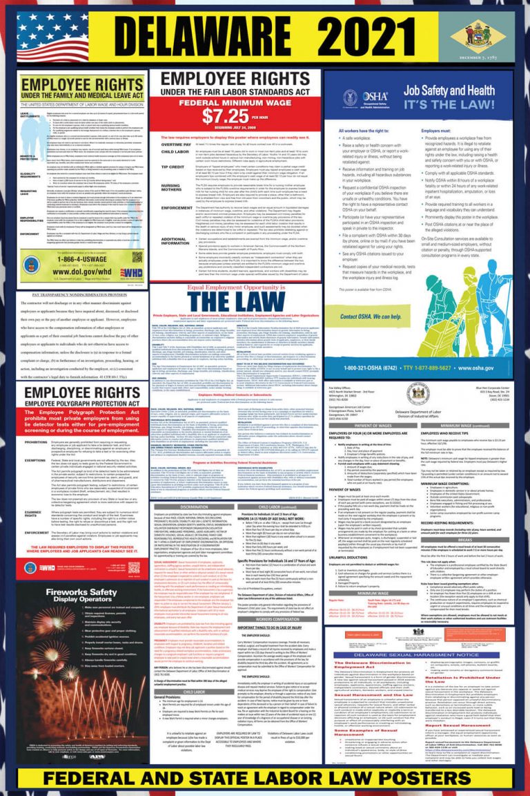 2021-delaware-state-and-federal-labor-law-poster-de-laborlawhrsigns