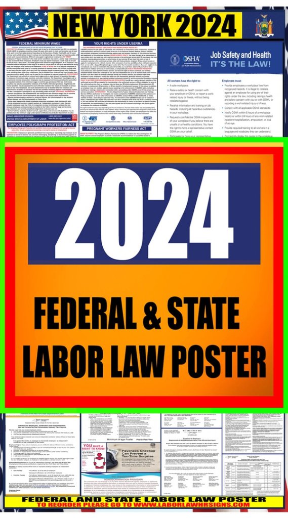 2024 New York Labor Law Posters ⭐ State, Federal, OSHA LABORLAWHRSIGNS