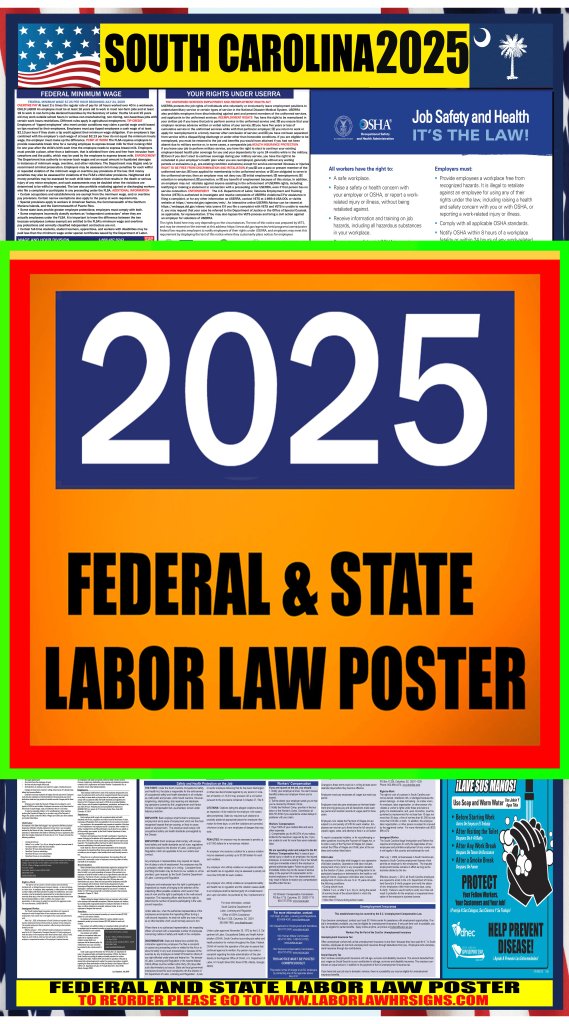 2025 South Carolina Labor Law Posters ⭐ | State, Federal, OSHA ...