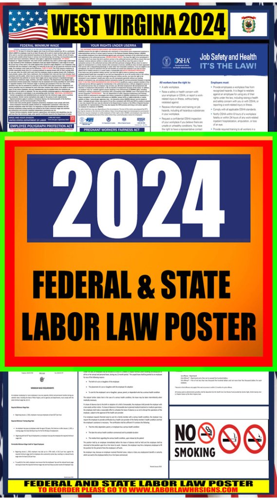 2024 West Virginia Labor Law Posters ⭐ State, Federal, OSHA