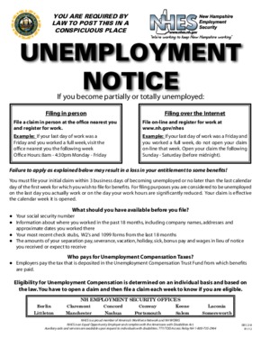new hampshire unemployment notice small