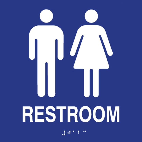 ADA Unisex Restroom Wall Sign | LABORLAWHRSIGNS